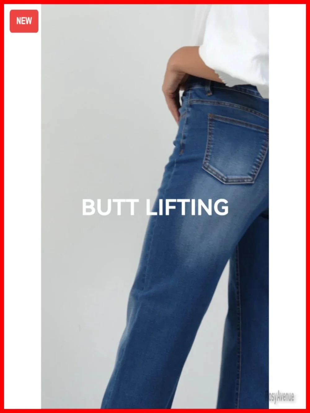 High Waisted Wide Leg Jeans with Stretch - Baggy Loose Fit Denim Pants